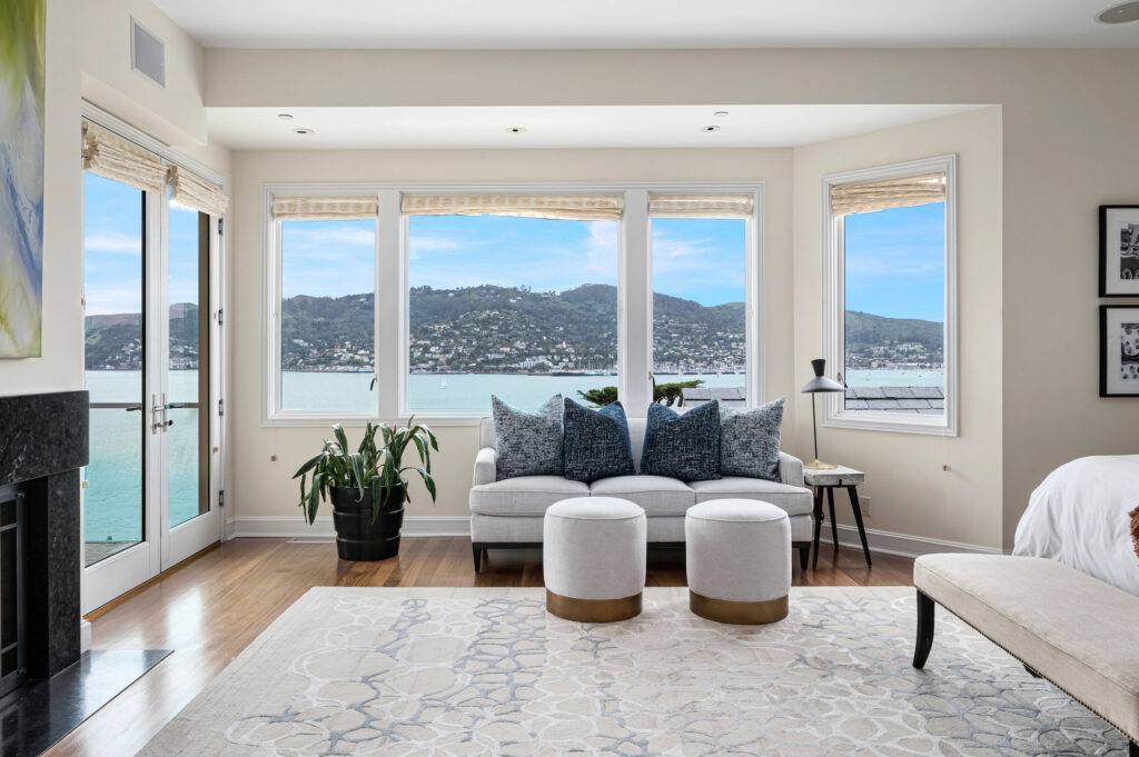 Sitting room overlooking San Francisco Bay