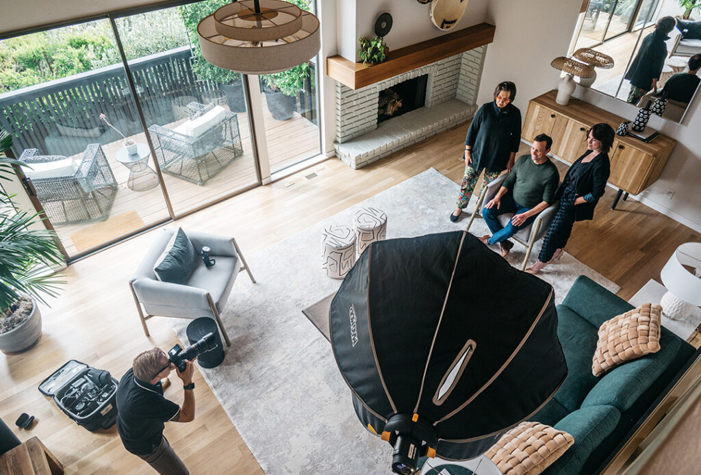Agents from Generation Real Estate posing for lifestyle photos with Arbor Visual Media